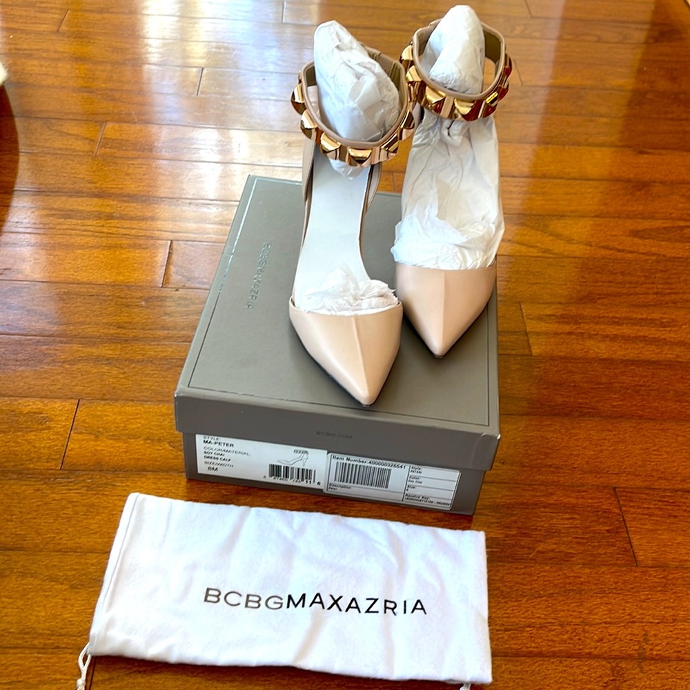 BCBGMAXAZRIA Soy Chai Nude Heels MA-Peter